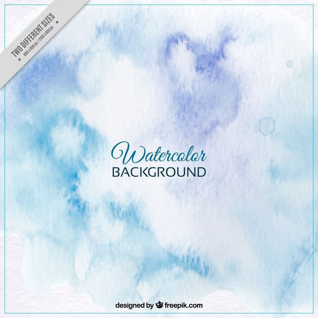 Blue watercolor abstract background