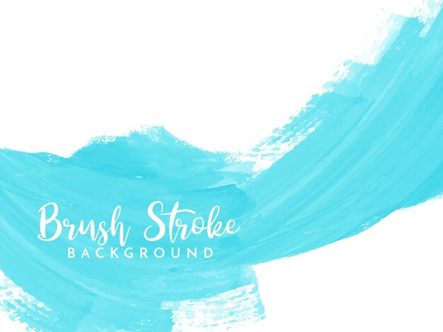 Blue Watercolor brush stroke design background