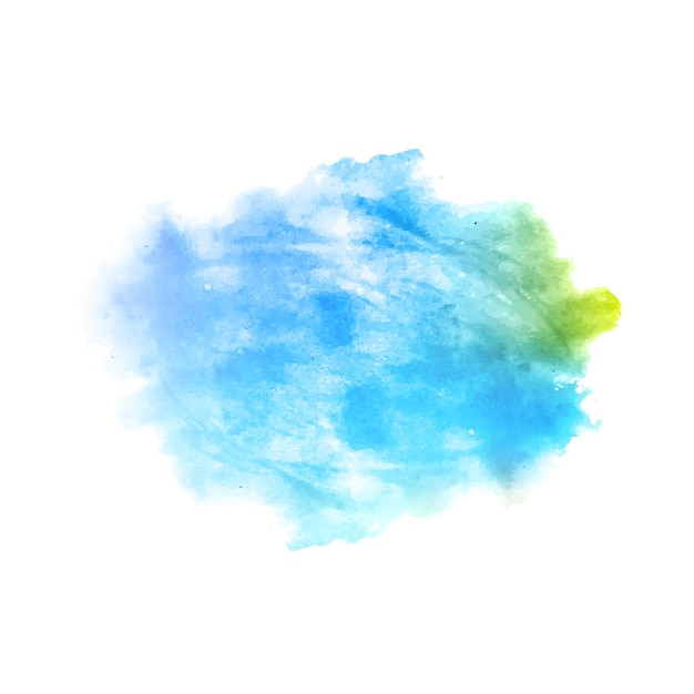 Blue watercolor splash stain background