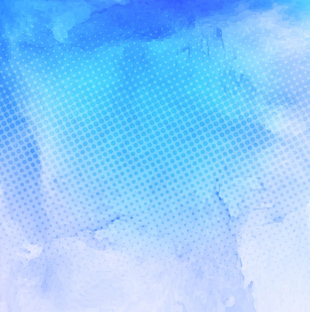 Blue watercolor stain texture with dots