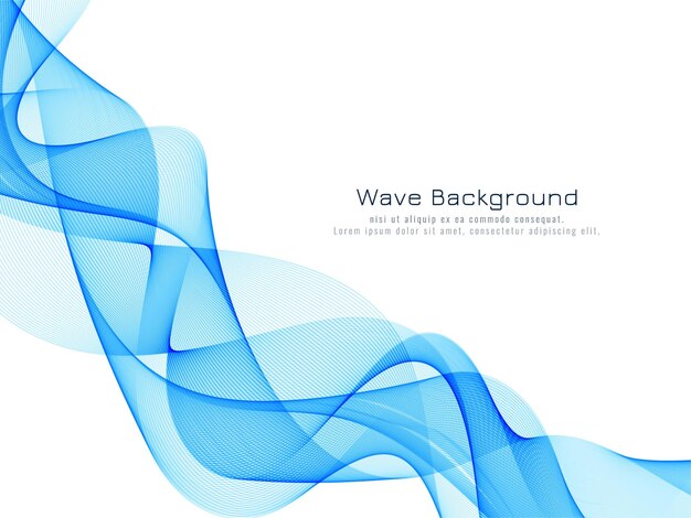 Blue wave elegant background