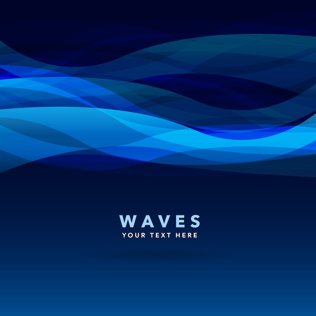 Blue waves background