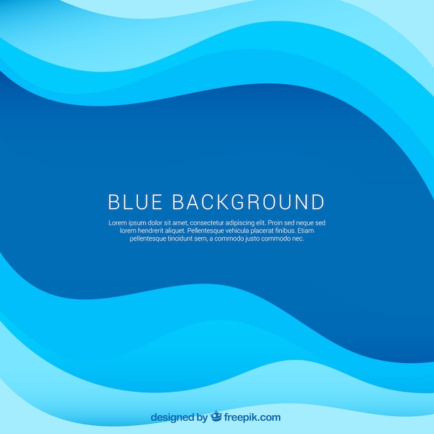 Blue waves background