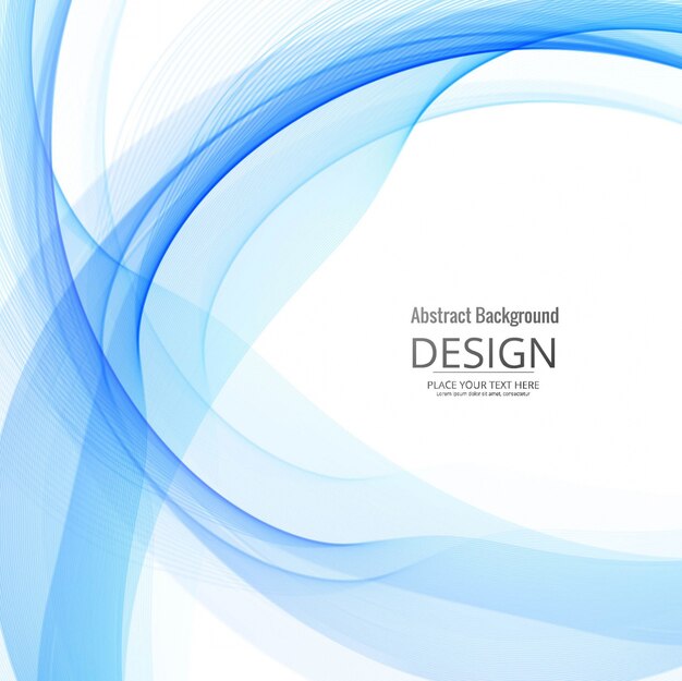 Blue wavy background design