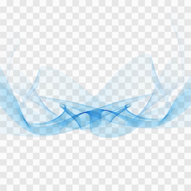 Blue wavy shapes