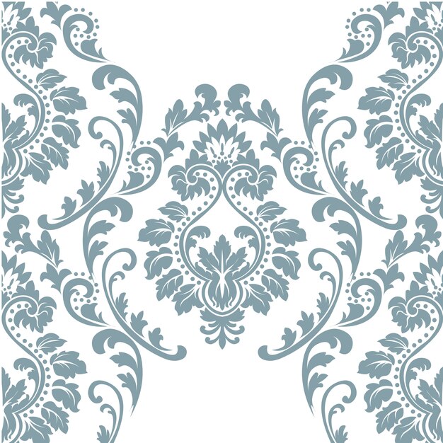 Blue and white ornamental pattern background