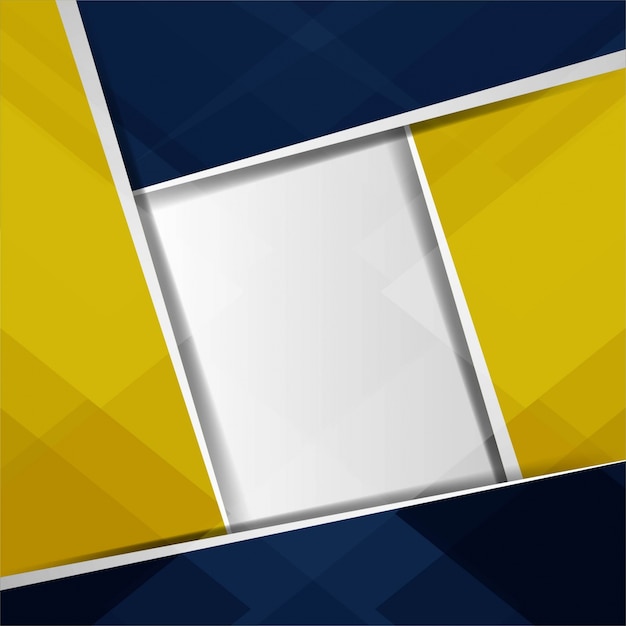 Blue and yellow geometric background