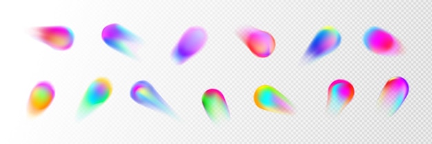 Blur gradient circle shape with gradation of color