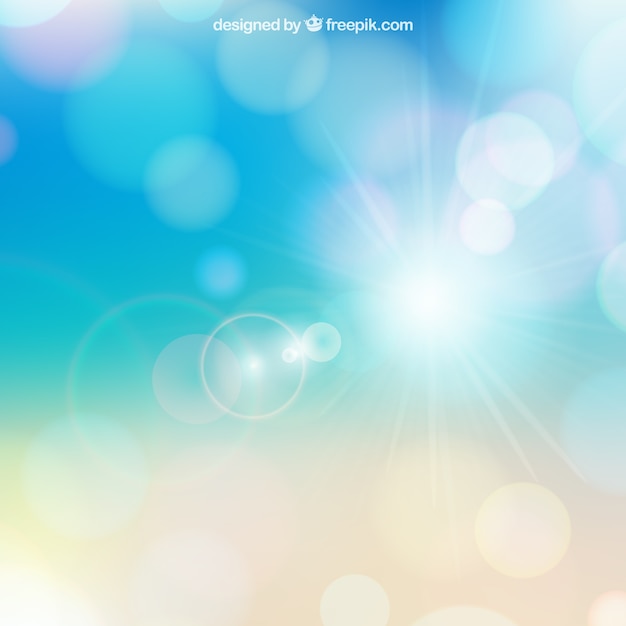 Free Vector blurred background bokeh beach