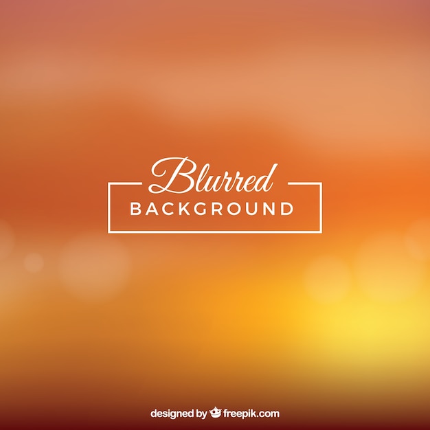 Blurred background in orange tones