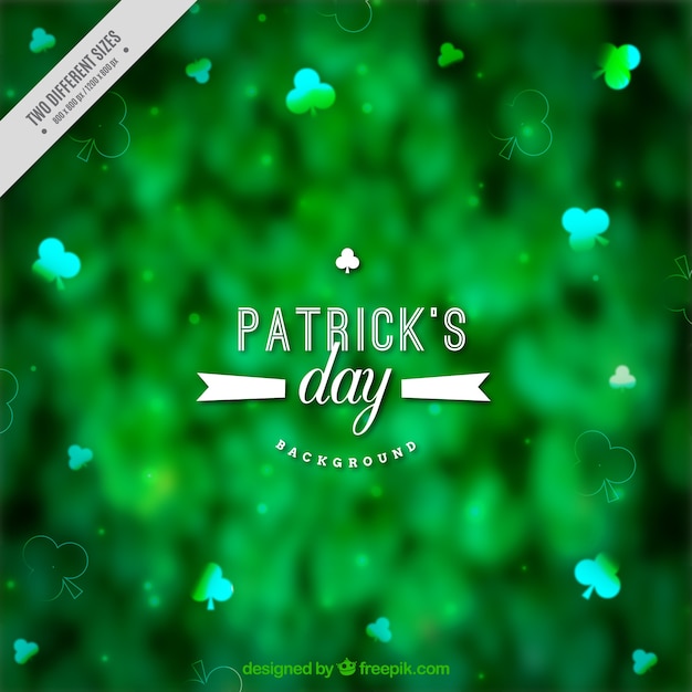 Free vector blurred background for st patrick's day