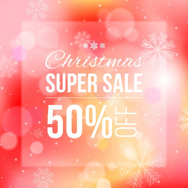 Blurred christmas sale