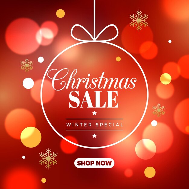 Blurred christmas sale