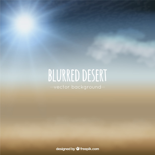 Free Vector blurred desert