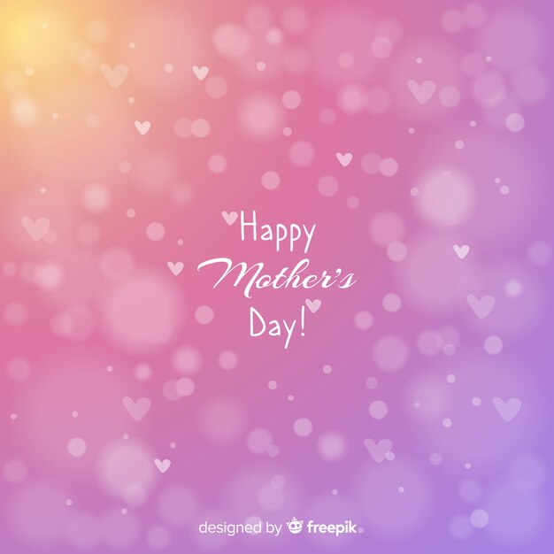 Free Vector blurred mother's day background