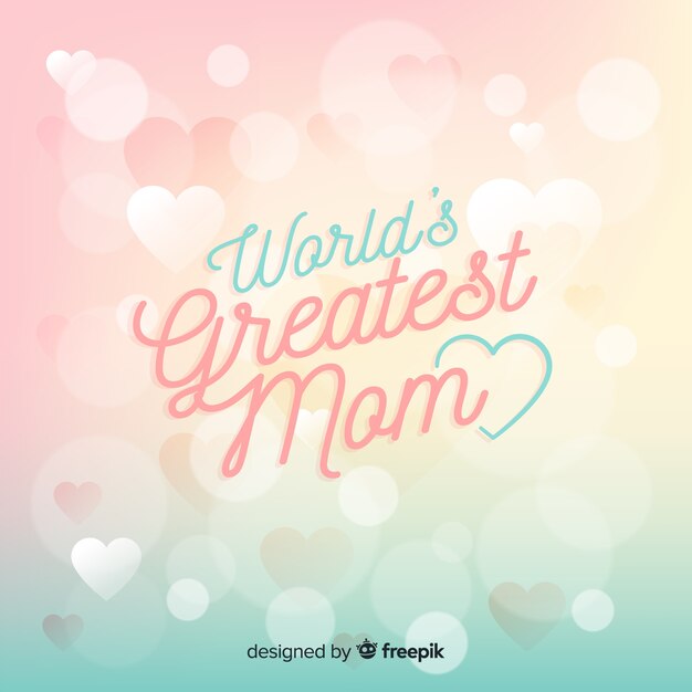 Blurred mother's day background