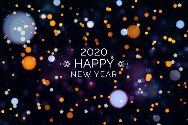 Blurred new year 2020 background concept