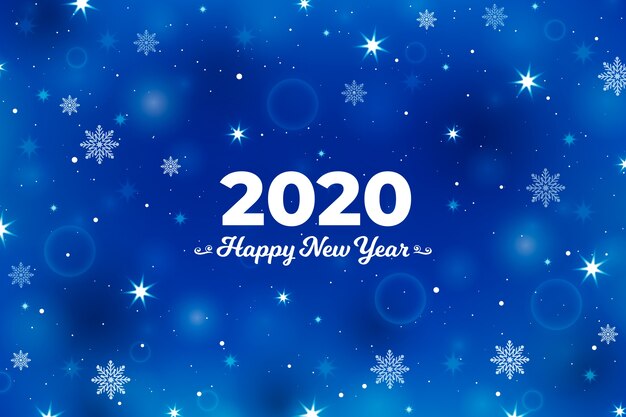 Blurred new year 2020 background