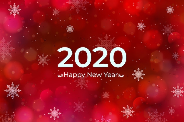 Blurred new year 2020 background