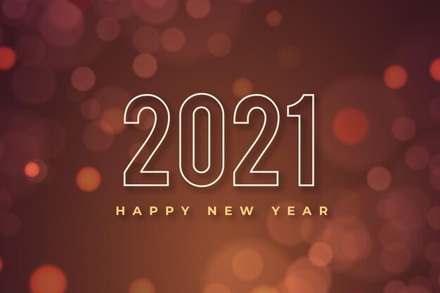 Blurred new year 2021 background