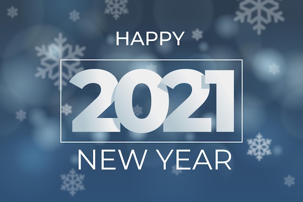 Blurred new year 2021 background