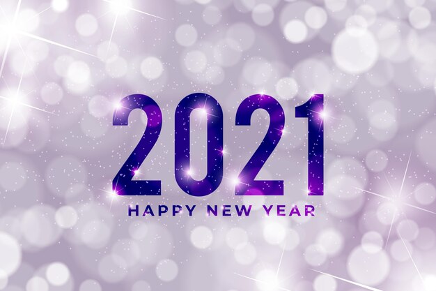 Blurred new year 2021 background