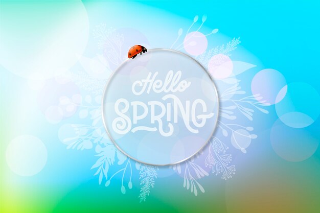 Blurred spring background