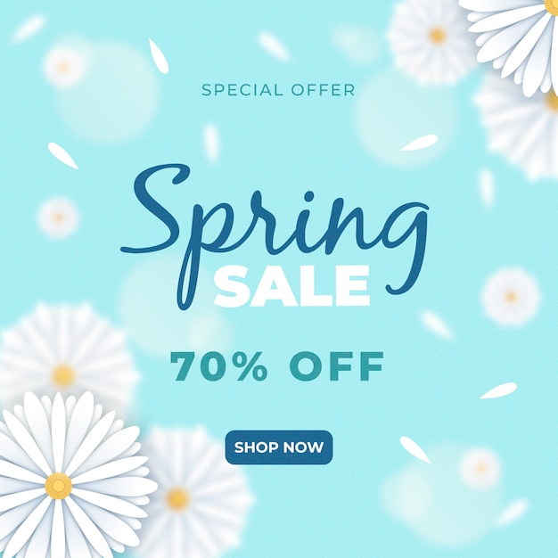 Blurred spring sale