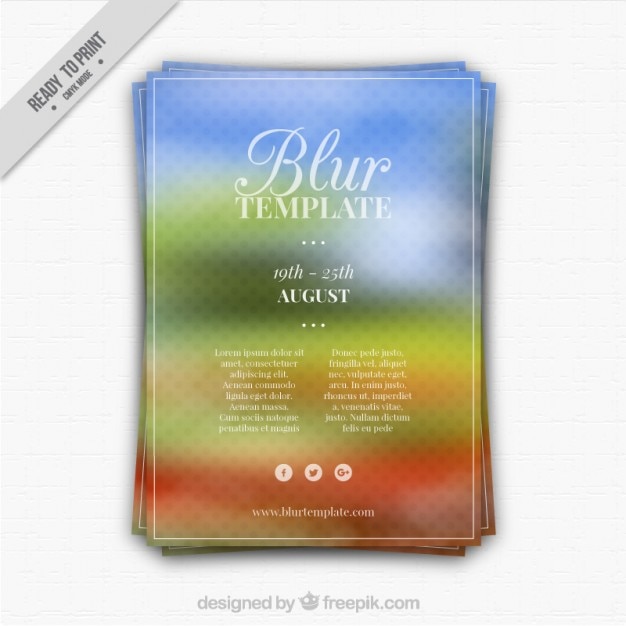 Free Vector blurred template