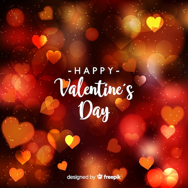 Free Vector blurred valentine background