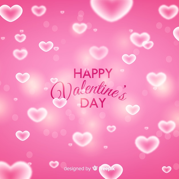 Blurred valentine's day background