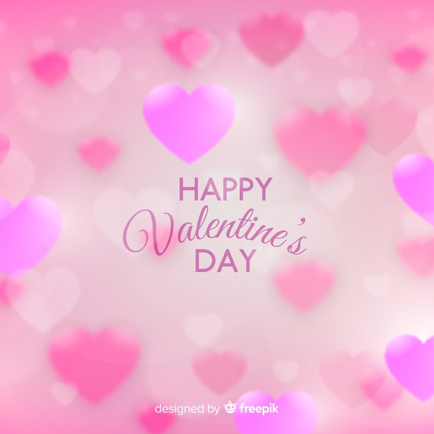 Blurred valentine's day background