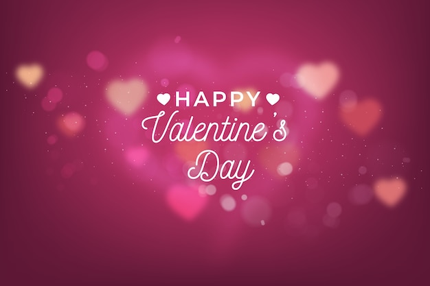 Blurred valentine's day background