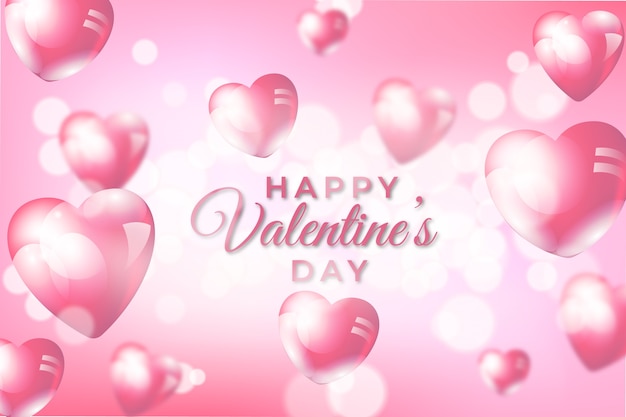 Blurred valentine's day background