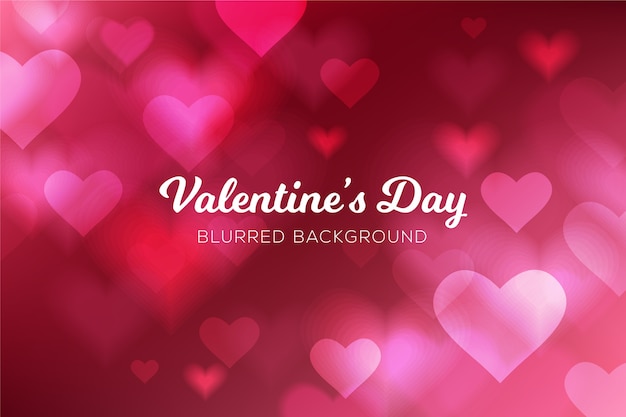 Blurred valentine's day background