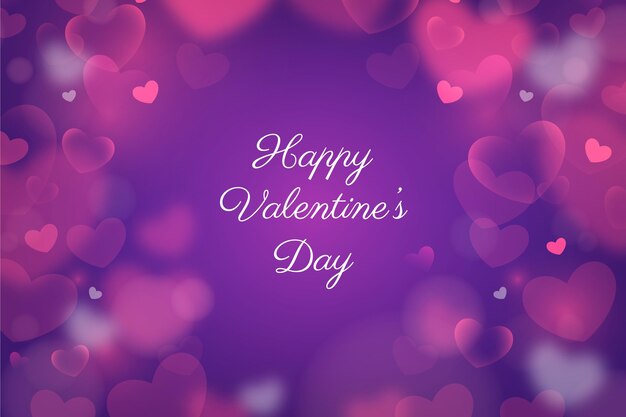 Blurred valentine's day background