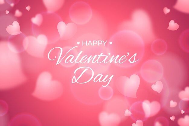 Blurred valentine's day background