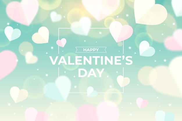 Blurred valentine's day background