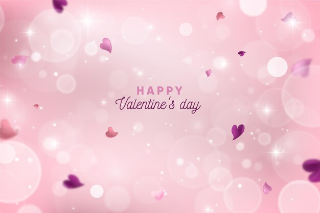 Blurred valentine's day background