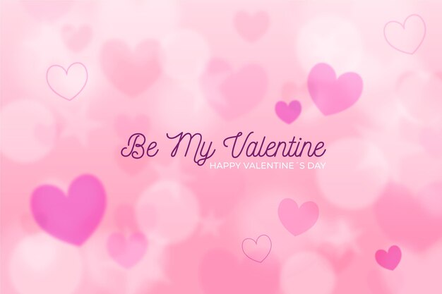 Blurred valentine's day background