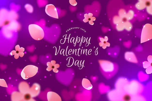 Blurred valentine's day background