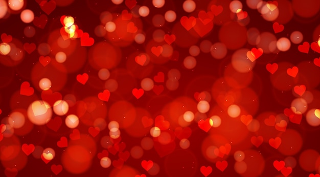 Blurred valentine's day background