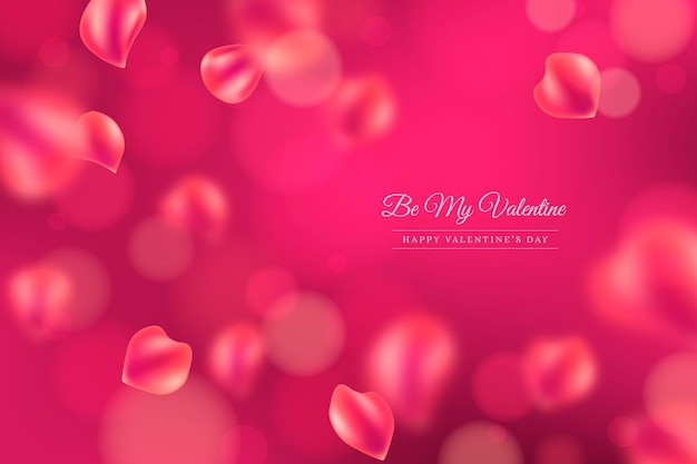 Blurred valentine's day wallpaper