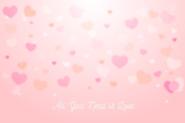 Blurred valentines day background concept