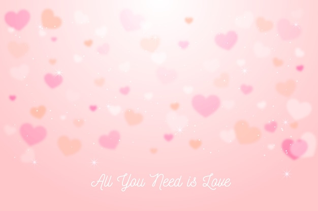 Blurred valentines day background concept