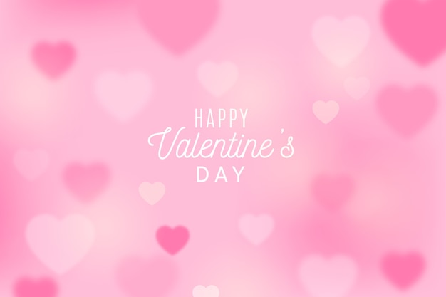 Blurred valentines day background