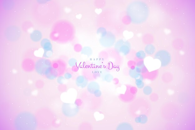 Blurred valentines day background