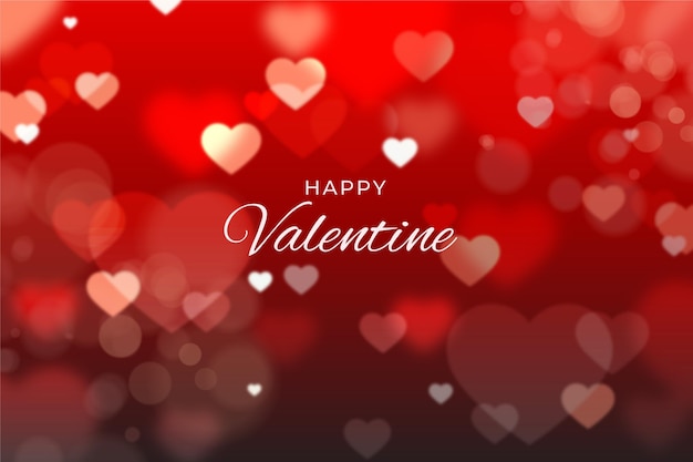 Blurred valentines day background