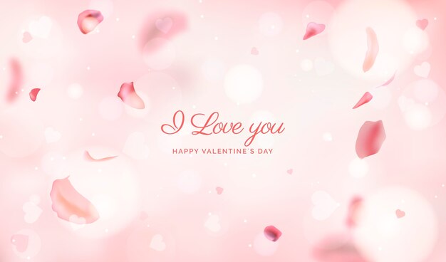 Blurred valentines day background