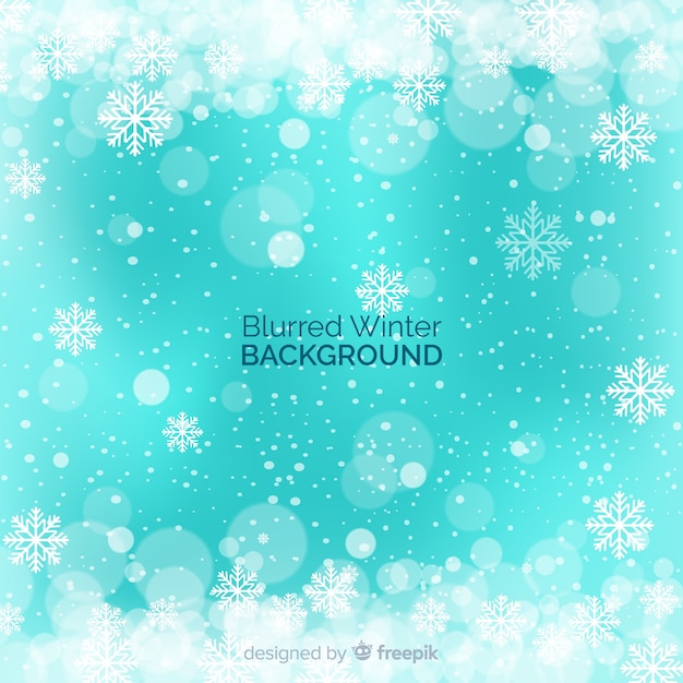 Blurred winter background